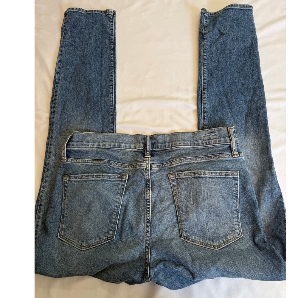 J.Crew 250 Slim Fit Jeans Mens 33x32 Medium Wash Blue Denim Pants - Picture 2 of 9